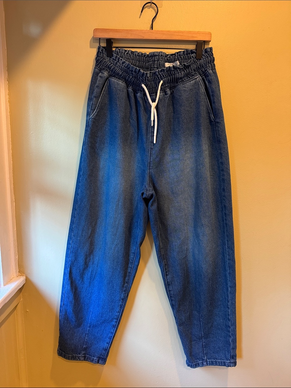 Women’s Baggy Balloon Fit Denim with drawstring